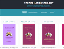 Tablet Screenshot of madame-lenormand.net